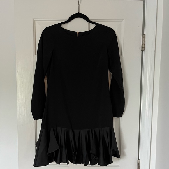 Sail to Sable black cocktail dress with flounce hem - Picture 5 of 7